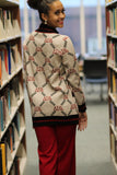 ΔΣΘ Logo Jacquard Cardigan