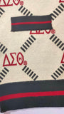 ΔΣΘ Logo Jacquard Cardigan
