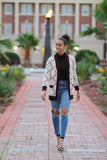 ΔΣΘ Logo Jacquard Cardigan