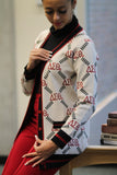 ΔΣΘ Logo Jacquard Cardigan
