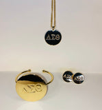 Greek Letter Pendant 3-Piece Set