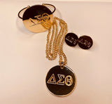 Greek Letter Pendant 3-Piece Set