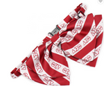 Delta Sigma Theta Logo Custom Striped Large Butterfly Adjustable Bow Tie