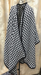 Women Houndstooth Winter Poncho Cape Sweater